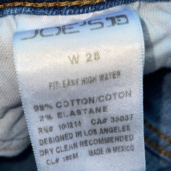 Joe's Jeans Easy Mazy High Water Mid Rise Straight Leg Distressed Ankle Pants - Picture 9 of 14